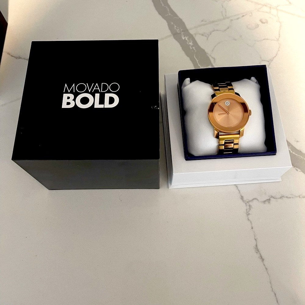 Lady’s Movado Bold watch, rose gold